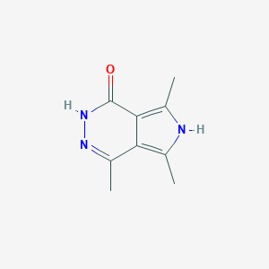 molecular formula C9H11N3O B7876107 4,5,7-trimethyl-2,6-dihydro-1H-pyrrolo[3,4-d]pyridazin-1-one 