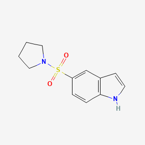molecular formula C12H14N2O2S B7876113 5-(pyrrolidin-1-ylsulfonyl)-1H-indole 
