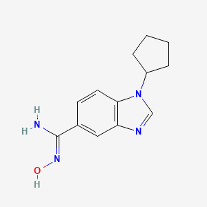 1-cyclopentyl-N'-hydroxy-1H-benzimidazole-5-carboximidamide