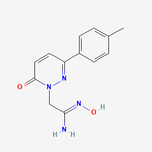 (1Z)-N'-hydroxy-2-[3-(4-methylphenyl)-6-oxopyridazin-1(6H)-yl]ethanimidamide