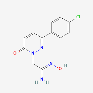 (1Z)-2-[3-(4-chlorophenyl)-6-oxopyridazin-1(6H)-yl]-N'-hydroxyethanimidamide