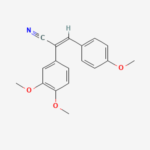 (2E)-2-(3,4-dimethoxyphenyl)-3-(4-methoxyphenyl)acrylonitrile