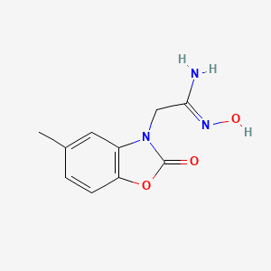 (1Z)-N'-hydroxy-2-(5-methyl-2-oxo-1,3-benzoxazol-3(2H)-yl)ethanimidamide