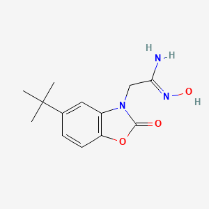 (1Z)-2-(5-tert-butyl-2-oxo-1,3-benzoxazol-3(2H)-yl)-N'-hydroxyethanimidamide