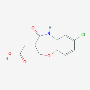 2-(7-Chloro-4-oxo-2,3,4,5-tetrahydro-1,5-benzoxazepin-3-yl)acetic acid