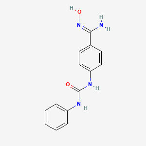 4-[(anilinocarbonyl)amino]-N'-hydroxybenzenecarboximidamide