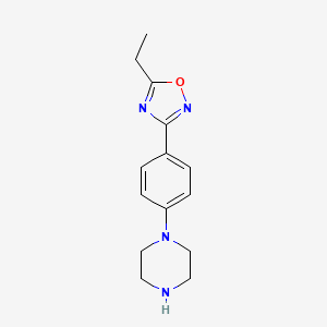 5-Ethyl-3-(4-piperazinophenyl)-1,2,4-oxadiazole