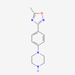 1-[4-(5-methyl-1,2,4-oxadiazol-3-yl)phenyl]Piperazine