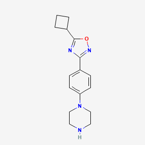5-Cyclobutyl-3-(4-piperazinophenyl)-1,2,4-oxadiazole