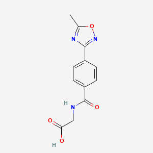 N-[4-(5-methyl-1,2,4-oxadiazol-3-yl)benzoyl]glycine