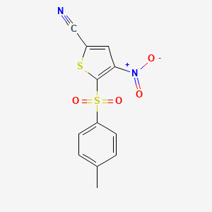 5-[(4-Methylphenyl)sulfonyl]-4-nitrothiophene-2-carbonitrile