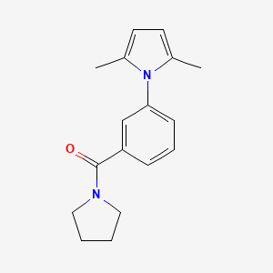 molecular formula C17H20N2O B7876375 2,5-dimethyl-1-[3-(pyrrolidin-1-ylcarbonyl)phenyl]-1H-pyrrole 