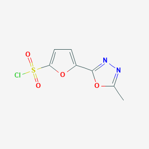 5-(5-Methyl-1,3,4-oxadiazol-2-yl)furan-2-sulfonyl chloride