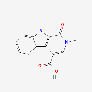 2,9-dimethyl-1-oxo-2,9-dihydro-1H-beta-carboline-4-carboxylic acid