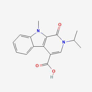 molecular formula C16H16N2O3 B7876413 2-isopropyl-9-methyl-1-oxo-2,9-dihydro-1H-beta-carboline-4-carboxylic acid 