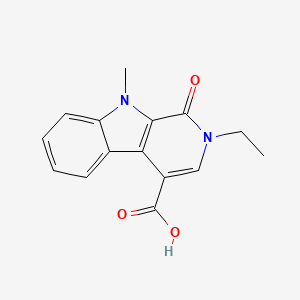 2-ethyl-9-methyl-1-oxo-2,9-dihydro-1H-beta-carboline-4-carboxylic acid