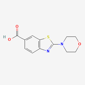 molecular formula C12H12N2O3S B7876443 2-Morpholin-4-yl-benzothiazole-6-carboxylic acid 