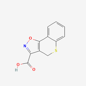 molecular formula C11H7NO3S B7876449 4H-thiochromeno[3,4-d]isoxazole-3-carboxylic acid 
