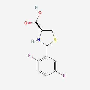 (4s)-2-(2,5-Difluorophenyl)thiazolidine-4-carboxylic acid