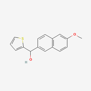 molecular formula C16H14O2S B7876571 (6-Methoxynaphthalen-2-yl)(thiophen-2-yl)methanol 