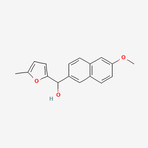 molecular formula C17H16O3 B7876583 (6-Methoxynaphthalen-2-yl)(5-methylfuran-2-yl)methanol CAS No. 1443350-21-7