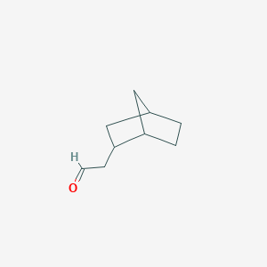 molecular formula C9H14O B7876639 2-(Bicyclo[2.2.1]heptan-2-yl)acetaldehyde 