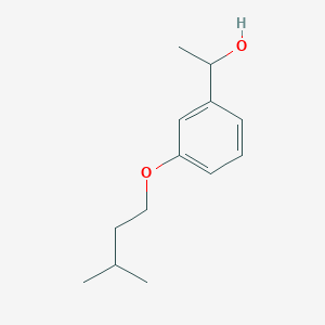 molecular formula C13H20O2 B7876722 1-(3-(Isopentyloxy)phenyl)ethanol 
