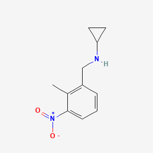 molecular formula C11H14N2O2 B7876725 N-(2-Methyl-3-nitrobenzyl)cyclopropanamine 