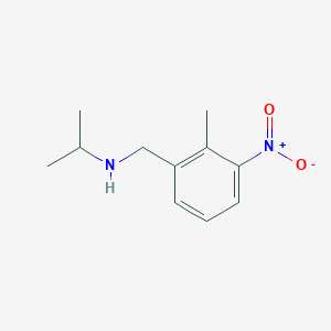 molecular formula C11H16N2O2 B7876731 N-(2-methyl-3-nitrobenzyl)propan-2-amine 