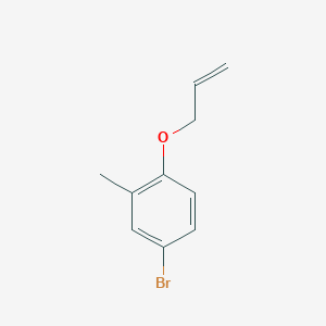 molecular formula C10H11BrO B7876812 1-Bromo-4-allyloxy-3-methylbenzene 