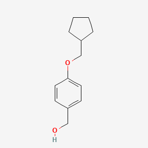 molecular formula C13H18O2 B7876819 [4-(Cyclopentylmethoxy)phenyl]methanol 