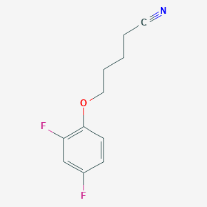 molecular formula C11H11F2NO B7876842 5-(2,4-Difluoro-phenoxy)pentanenitrile 
