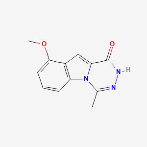 molecular formula C12H11N3O2 B7876885 9-methoxy-4-methyl[1,2,4]triazino[4,5-a]indol-1(2H)-one 