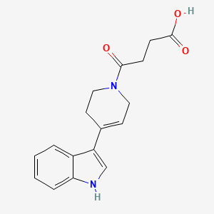 molecular formula C17H18N2O3 B7876897 4-[4-(1H-indol-3-yl)-3,6-dihydropyridin-1(2H)-yl]-4-oxobutanoic acid 