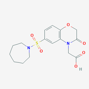 [6-(azepan-1-ylsulfonyl)-3-oxo-2,3-dihydro-4H-1,4-benzoxazin-4-yl]acetic acid