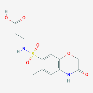 N-[(6-methyl-3-oxo-3,4-dihydro-2H-1,4-benzoxazin-7-yl)sulfonyl]-beta-alanine