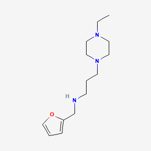 molecular formula C14H25N3O B7877302 N-[3-(4-ethylpiperazin-1-yl)propyl]-N-(2-furylmethyl)amine 