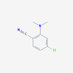 molecular formula C9H9ClN2 B7877363 4-Chloro-2-(dimethylamino)benzonitrile 