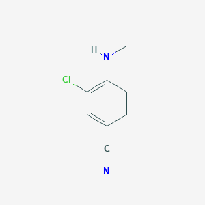 molecular formula C8H7ClN2 B7877374 3-Chloro-4-methylaminobenzonitrile 