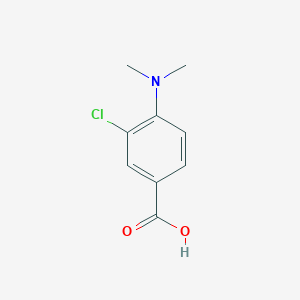 molecular formula C9H10ClNO2 B7877428 3-氯-4-二甲氨基苯甲酸 