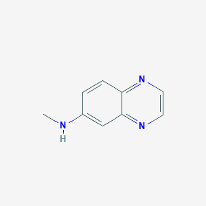 molecular formula C9H9N3 B7877432 N-甲基喹喔啉-6-胺 