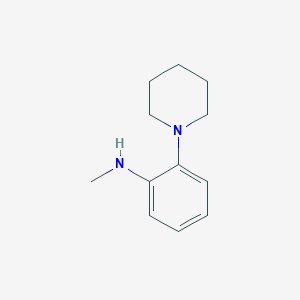 molecular formula C12H18N2 B7877434 2-Piperidino-N-methylaniline 