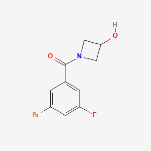 molecular formula C10H9BrFNO2 B7877481 1-(3-Bromo-5-fluorobenzoyl)azetidin-3-ol 