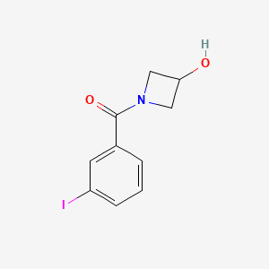 molecular formula C10H10INO2 B7877486 1-(3-Iodobenzoyl)azetidin-3-ol 