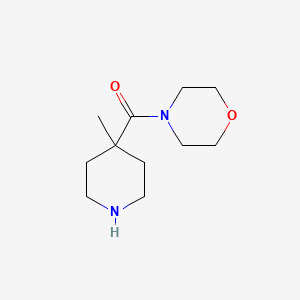 molecular formula C11H20N2O2 B7877535 4-Methyl-4-(N-morpholinylcarbonyl) piperidine 