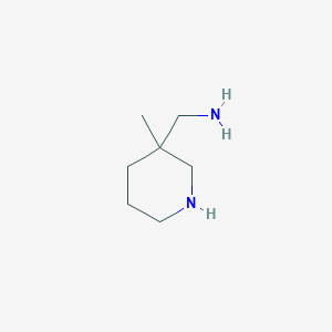 molecular formula C7H16N2 B7877542 (3-Methylpiperidin-3-yl)methanamine 