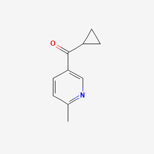 molecular formula C10H11NO B7877550 5-Cyclopropanecarbonyl-2-methylpyridine 