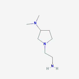 molecular formula C8H19N3 B7877559 [1-(2-Amino-ethyl)-pyrrolidin-3-yl]-dimethyl-amine 