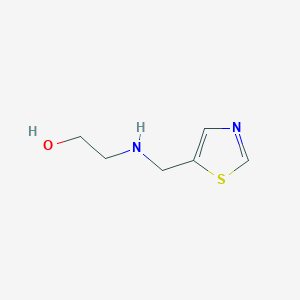 molecular formula C6H10N2OS B7877588 2-[(Thiazol-5-ylmethyl)-amino]-ethanol 