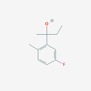 molecular formula C11H15FO B7877604 2-(3-Fluoro-6-methylphenyl)-2-butanol 